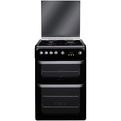 Hotpoint HUG61K Gas Cooker, Black Hotpoint HUG61K Gas Cooker, Black